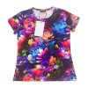 dívčí tričko duhové květy