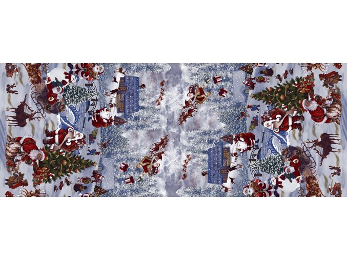 vánoční ubrus z pvc s textilním podkladem, anticovid