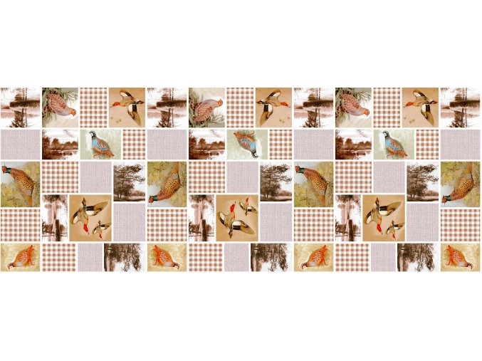 ubrus ptáci z pvc dezinfikovatelný