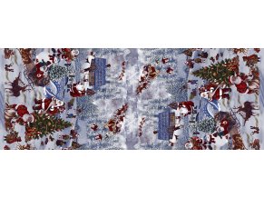 vánoční ubrus z pvc s textilním podkladem, anticovid