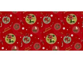 vánoční ubrus pvc merry christmas