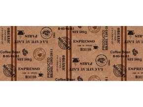 káva, pytlovina, omyvatelný ubrus 6039-02