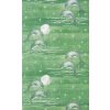 PVC pěnová předložka - Aquamat - do koupelny, kuchyně - 457-4 - delfíni, moře, měsíc - zelená