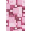 PVC pěnová předložka Aquamat, koupelna, kuchěně - 564-3 - růžová, lila