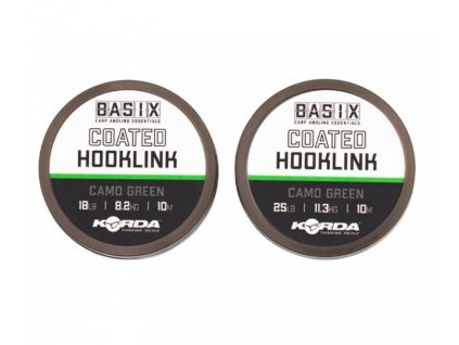 Korda Basix coated hooklink návazcová šňůrka 10 m (Nosnost 25 lb)