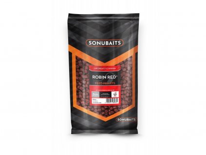 Sonubaits Pelety Robin Red feed pellets drilled 900 g (Průměr 14 mm)