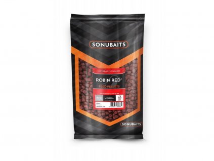 Sonubaits Pelety Robin Red feed pellets drilled 900 g (Průměr 14 mm)