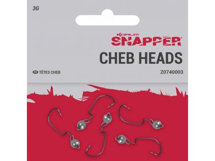 Korum Snapper Cheb heads (Velikost háčku 1/0 / 7 g)
