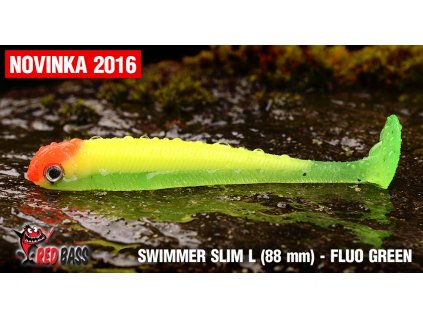 43543 redbass swimmer slim l fluo green