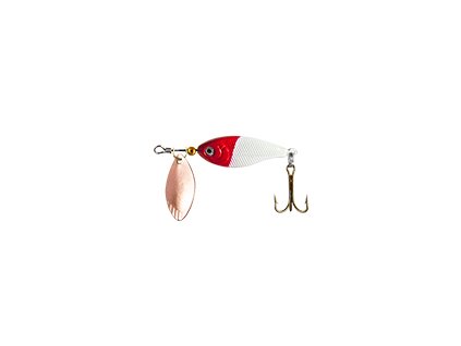 46123 wizard chub spinner 8 g white red