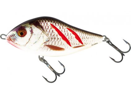 46807 salmo wobler slider 10 wounded real grey shiner