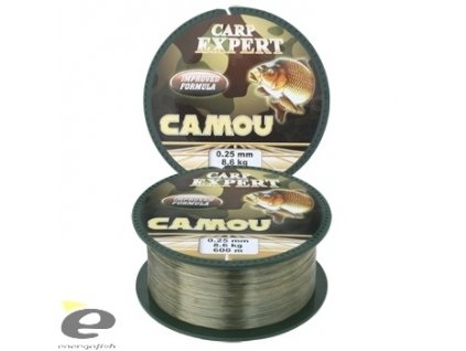 Carp Expert vlasec CAMOU 600 m (Průměr 0,35 mm)