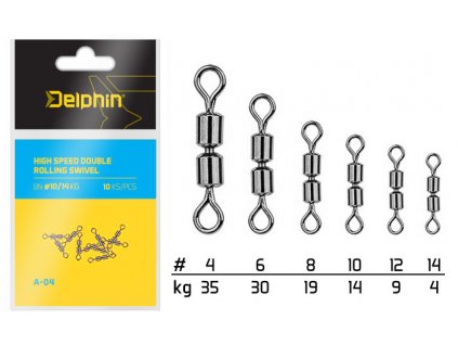 Delphin dvojitý obratlík Hi speed double (Velikost 4)