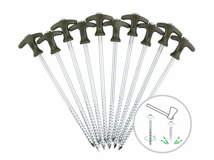 zfish koliky bivvy peg set 25cm 10ks4