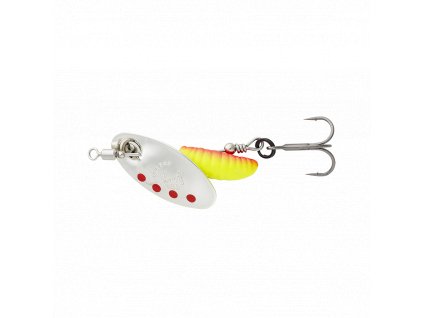 Savage Gear GRUB SPINNERS #0 2.2G SINKING SILVER RED YELLOW