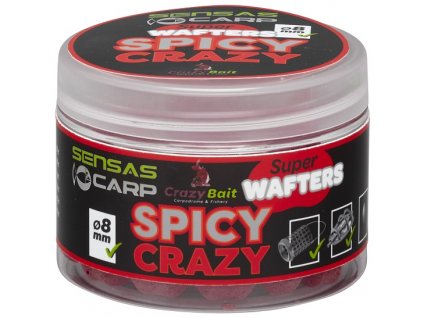 Sensas Wafters Super Spicy Crazy (koření) 8mm 80g