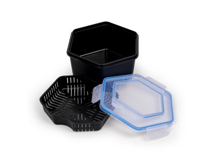 zebco krabicka na zive nastrahy se sitem secure lock bait box and sieve 2 l11