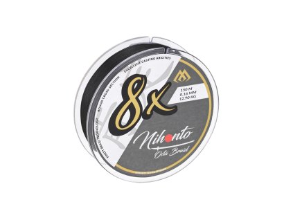 Mikado PLETENÁ ŠŇŮRA - NIHONTO OCTA BRAID 150m - ČERNÁ