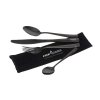 ccw041 fox cookware black stainless cutlery set with bag