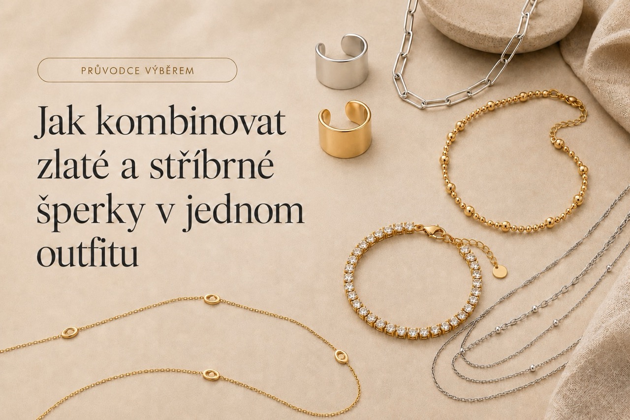 Jak kombinovat zlaté a stříbrné šperky