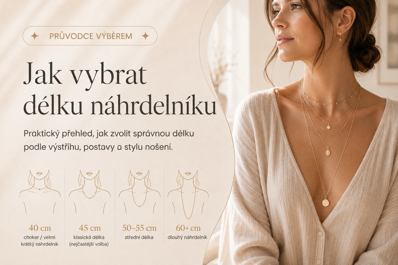 Jak vybrat správnou délku náhrdelníku: praktický průvodce