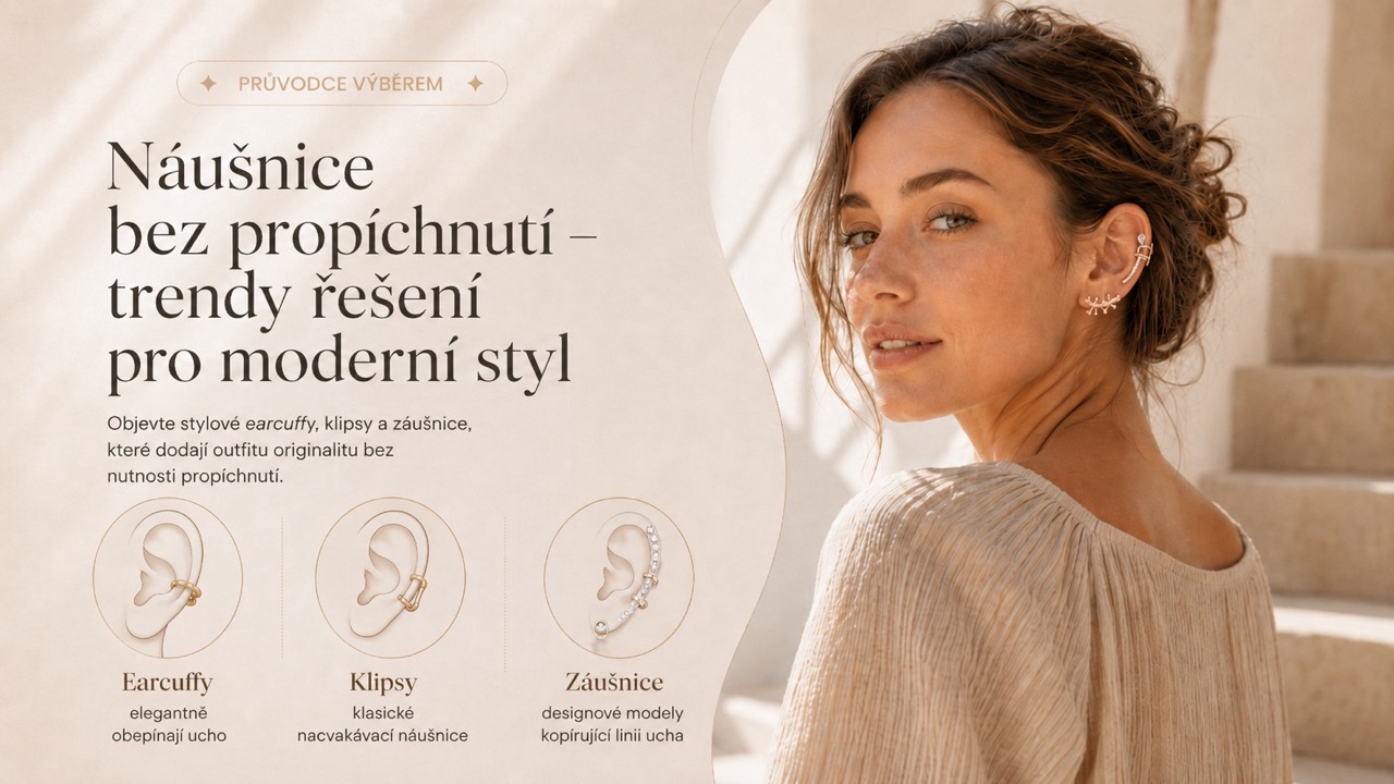 Náušnice bez propíchnutí – trendy řešení pro moderní styl