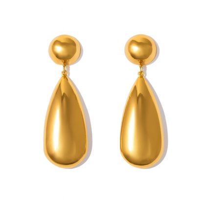 zlate-kapkovite-nausnice-s-lesklym-povrchem-s1175