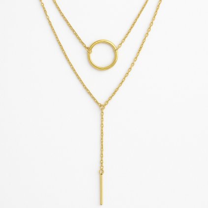 vrstveny-nahrdelnik-s-kruhovym-priveskem-a-tycinkou-ve-zlatem-tonu-s1198