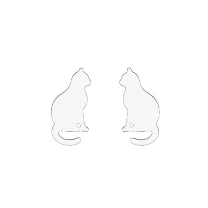 peckove-nausnice-s-motivem-kocky-ve-stribrne-barve-s1308