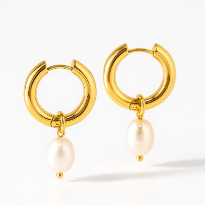 zlate-kruhove-nausnice-s-perlickou-s1323