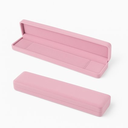 ruzova-velvet-krabicka-na-retizek---dlouha-darkova-sperkovnice-s1354