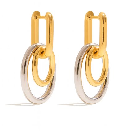 dvoubarevne-visaci-nausnice-s-ovaly-ze-zlate-a-stribrne-chirurgicke-oceli-s1287