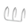 Stříbrný trojitý ear cuff s moderním designem S1099