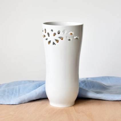 Porcelánová váza Kapky od SarkaS porcelán