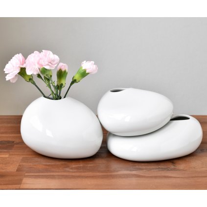 Porcelánové vázičky - Oblázky z Vydry