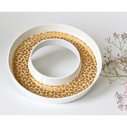 Ring - porcelánová mísa, váza, svícen