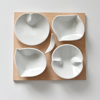 Culinary 4x porcelánová miska na dip