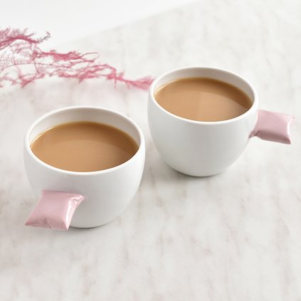 porcelánové hrnky růžový porcelán