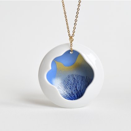 porcelánový nhrdelník Introvert od SarkaS porcelán