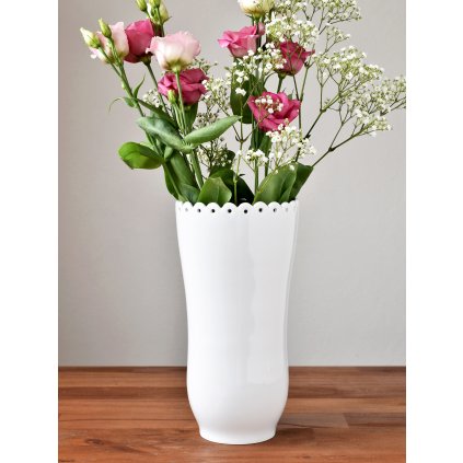 porcelánová váza krajka, velká váza