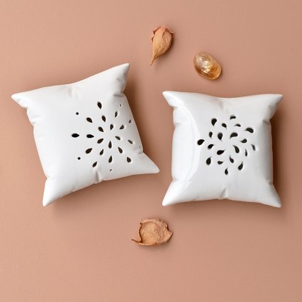 Porcelánový aroma difuzér polštářek