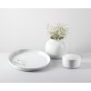 designový porcelánový set - váza, dóza, tác
