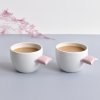 porcelánové hrnky růžový porcelán polštářek