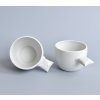 porcelánové hrnky bílé polštářek