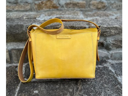 ERICA kožená ručně šitá kabelka