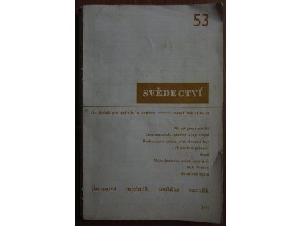 Svědectví (ročník XIV číslo 53)