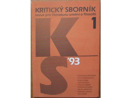Kritický sborník 1 / 1993
