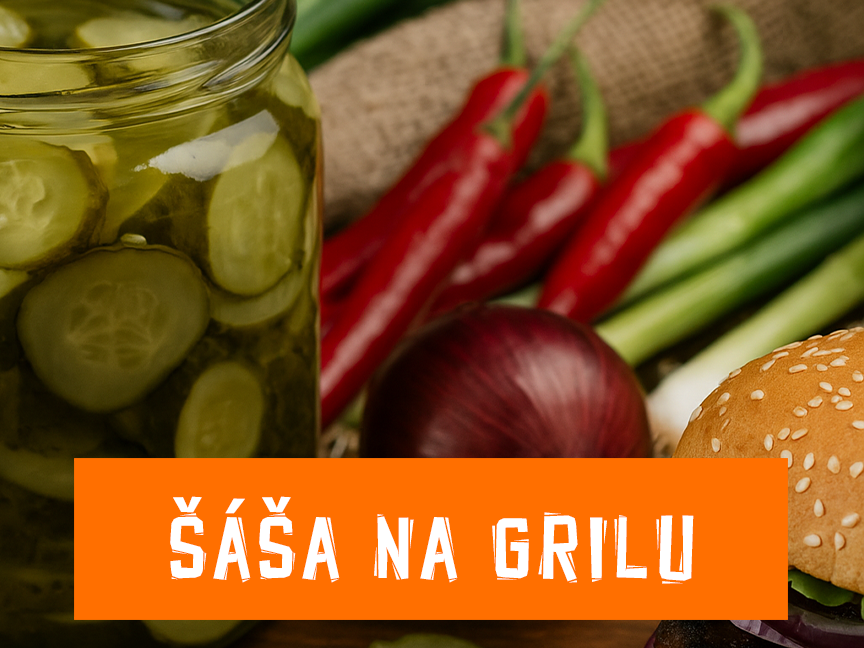 Šáša na grilu – originální nakládačky, chilli a omáčky