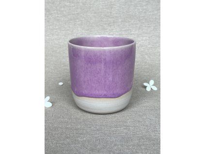 Ručně točený keramický kalíšek Viola o objemu 300 ml