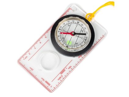 busola s lupou a meritkem